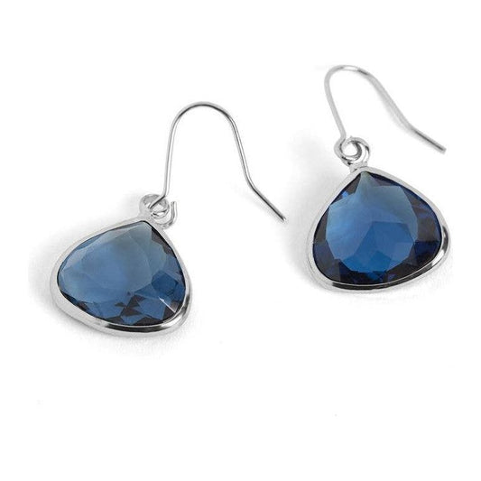 Dew Drop Earrings - Blue/Silver