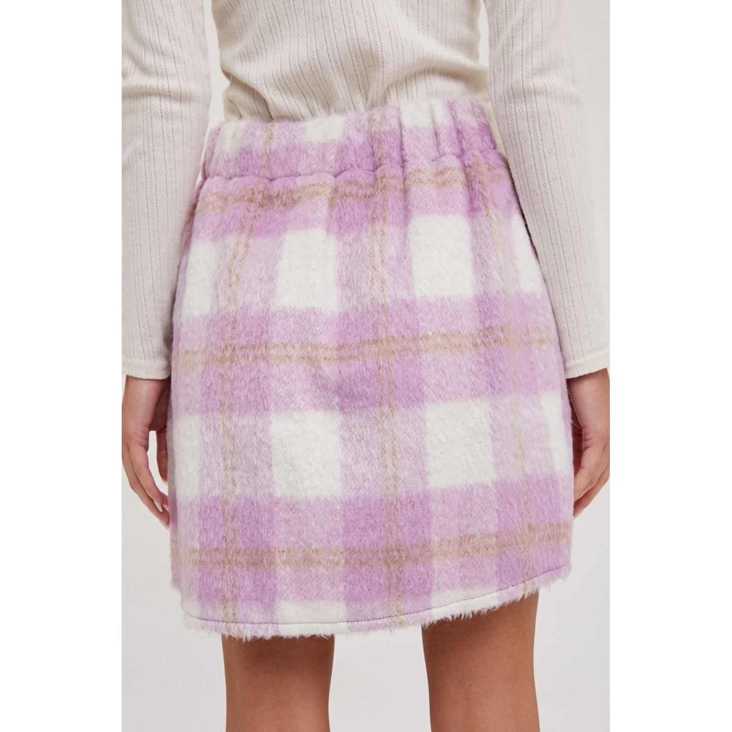 A-Line Plaid Mini Skirt
