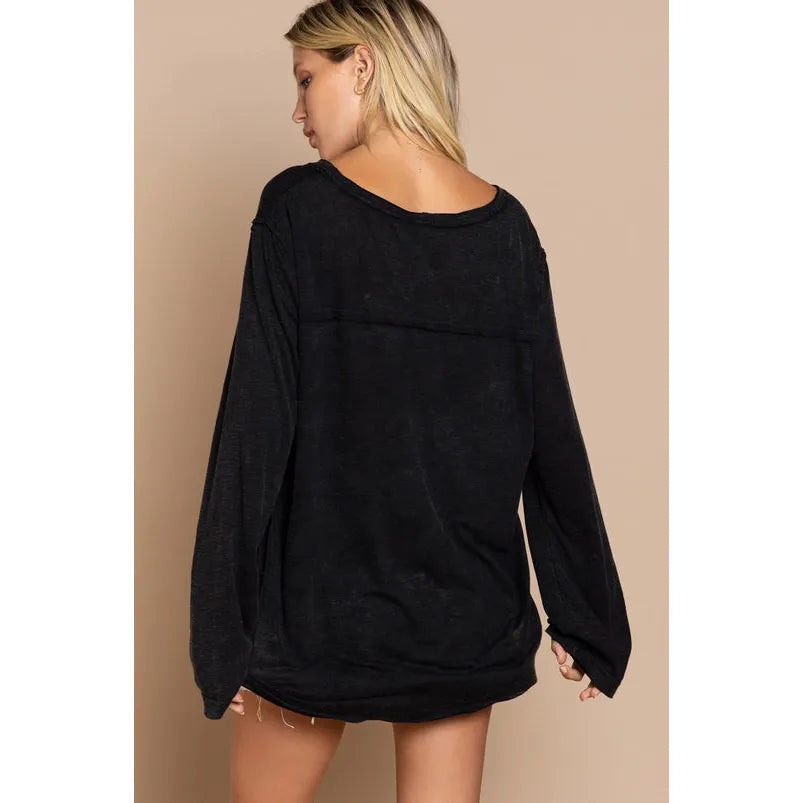 Plus Long Sleeve Knit Top