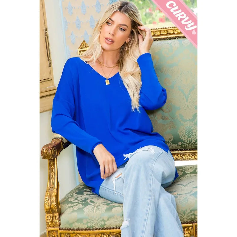 Plus Size Knit Top/Sweater