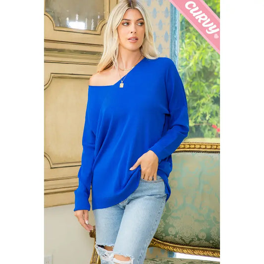 Plus Size Knit Top/Sweater