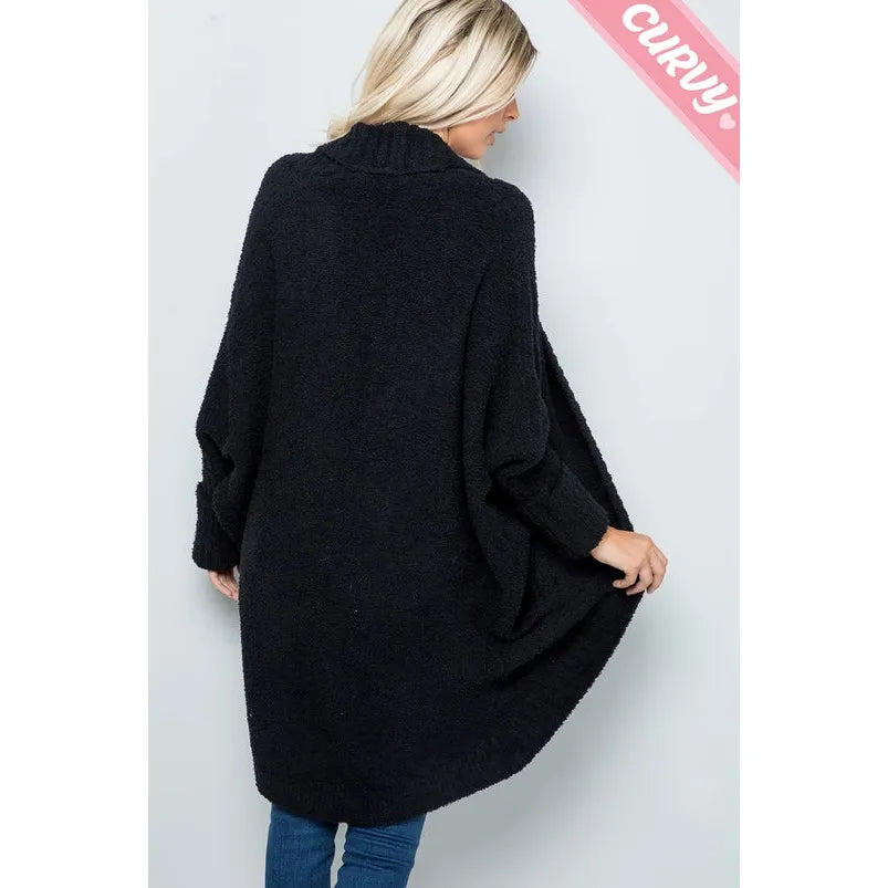 Plus Size Super Soft Cozy Sweater Knit Cardigan