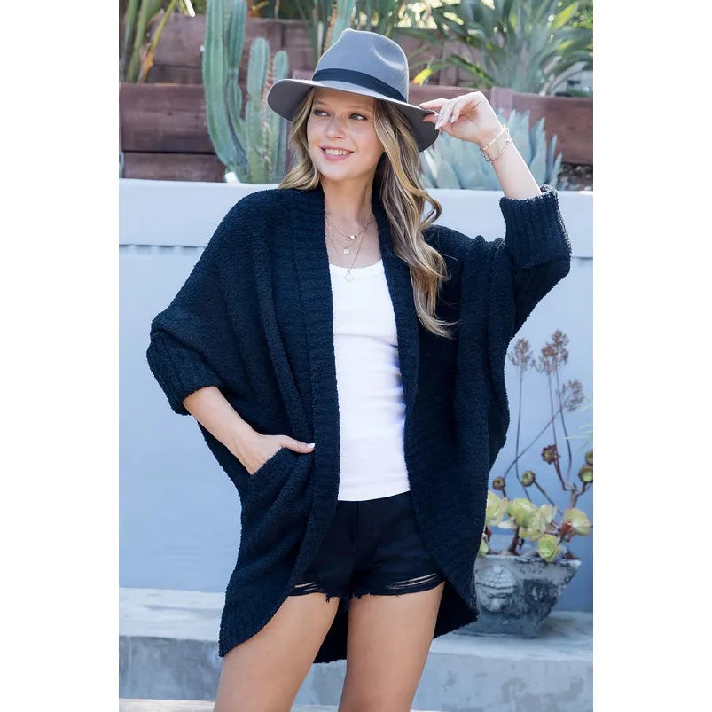 Plus Size Super Soft Cozy Sweater Knit Cardigan