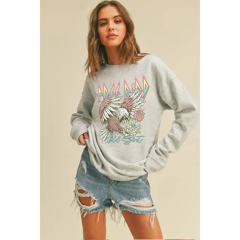 Free Bird Eagle Graphic Sweatshirt