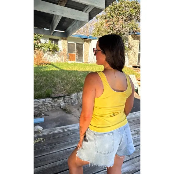 Hibiscus Ribbed Tank