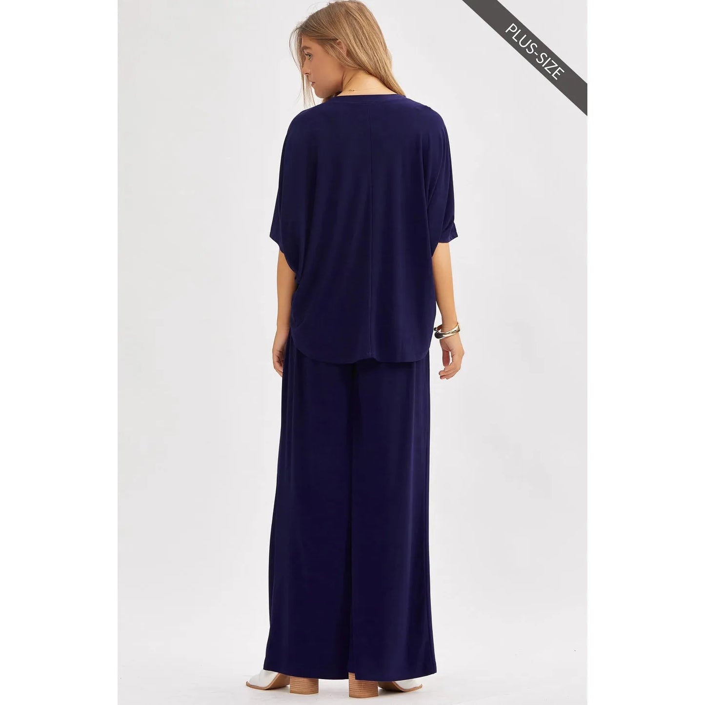 Plus Size Flowy Top + Wide Leg Set