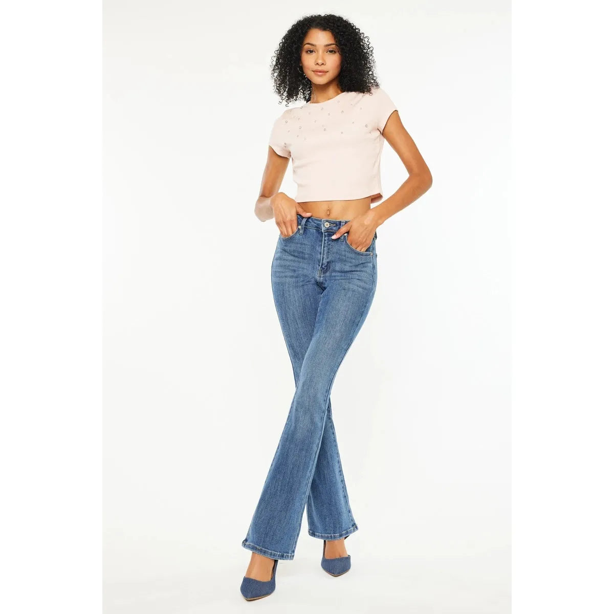 High Rise Bootcut jeans