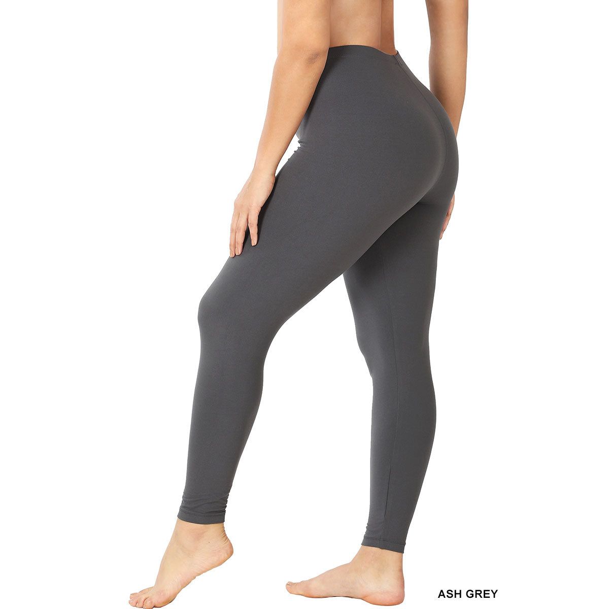 Plus Brushed Microfiber Full Length Leggings