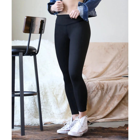 Microfiber Wide Waistband Leggings