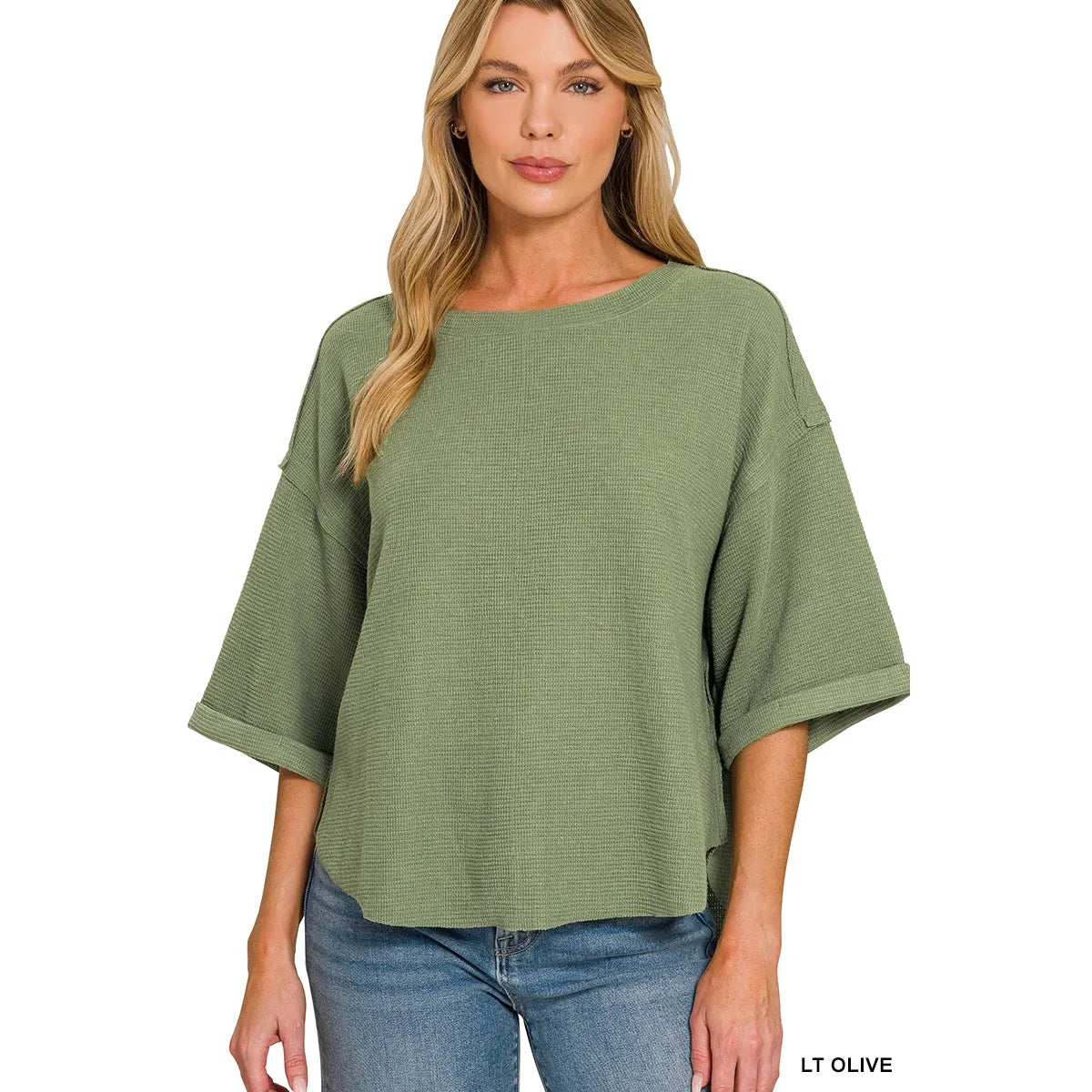 Double Knit Exposed Seam Top