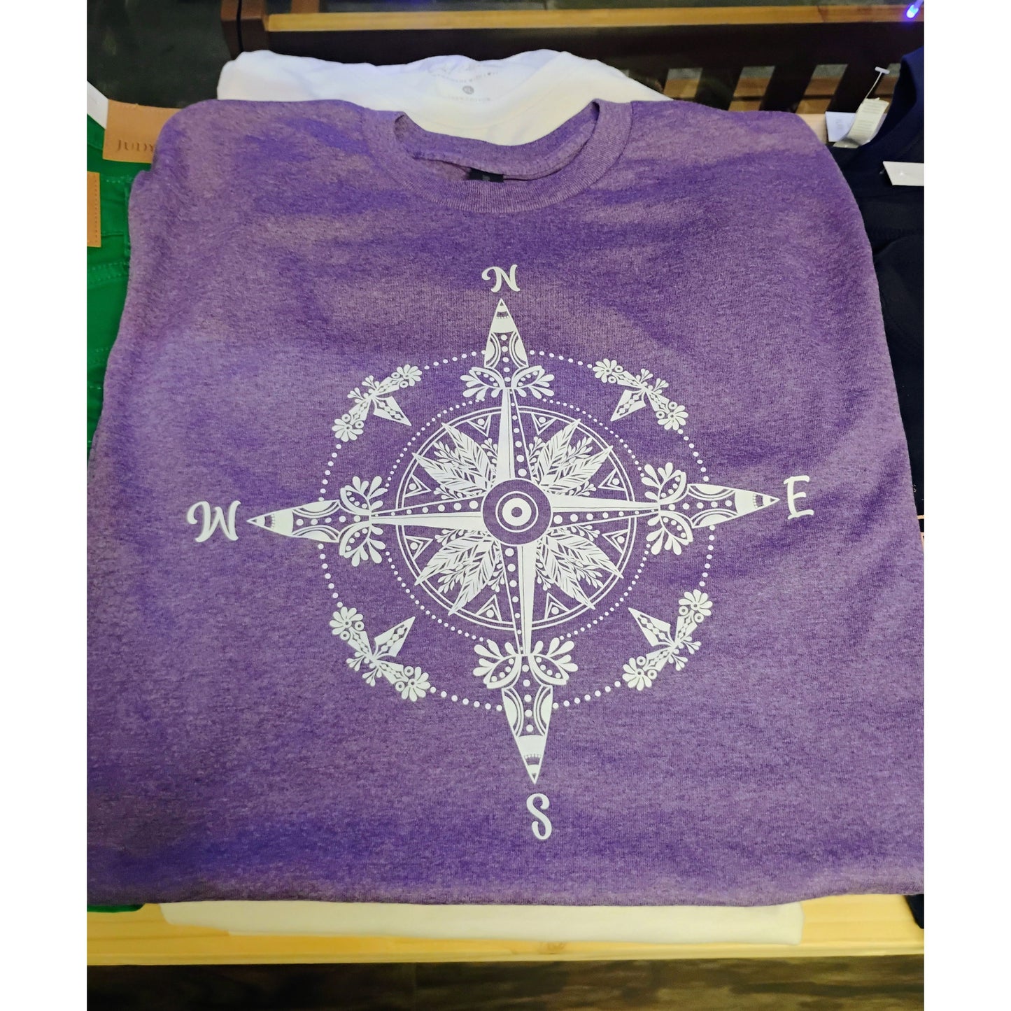 Graphic Tee Tribal Compass Design
