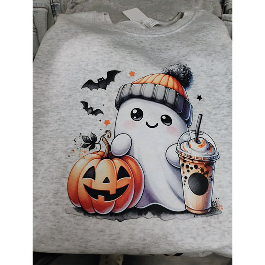 Halloween Graphic Ghost Shirt