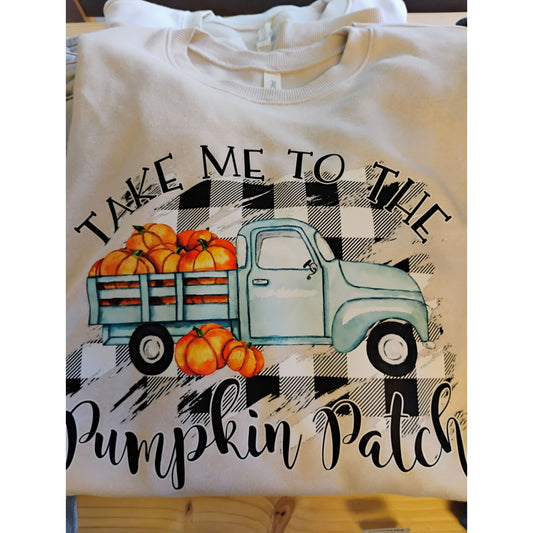 Take me to the Pumpkin Patch Graphic Sweatshirt