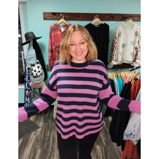 Striped Long Sleeve Sweater