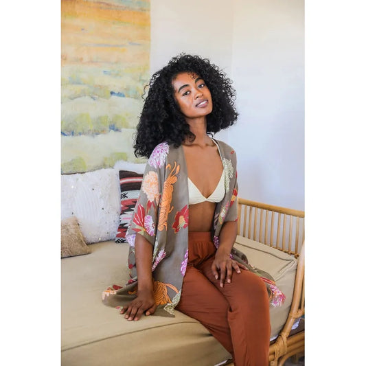 Bestselling Floral Motif Kimono