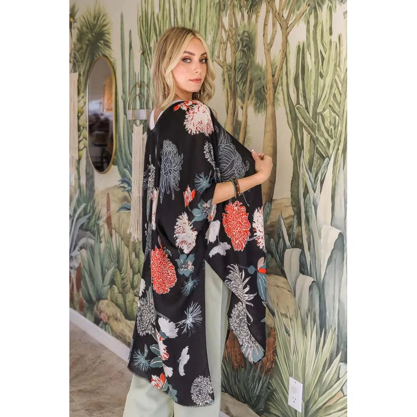 Bestselling Floral Motif Kimono