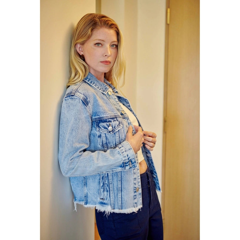 Medium Wash Oversized Jacket