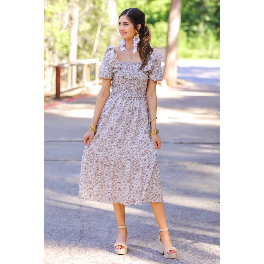 Rosemary Floral Midi Dress