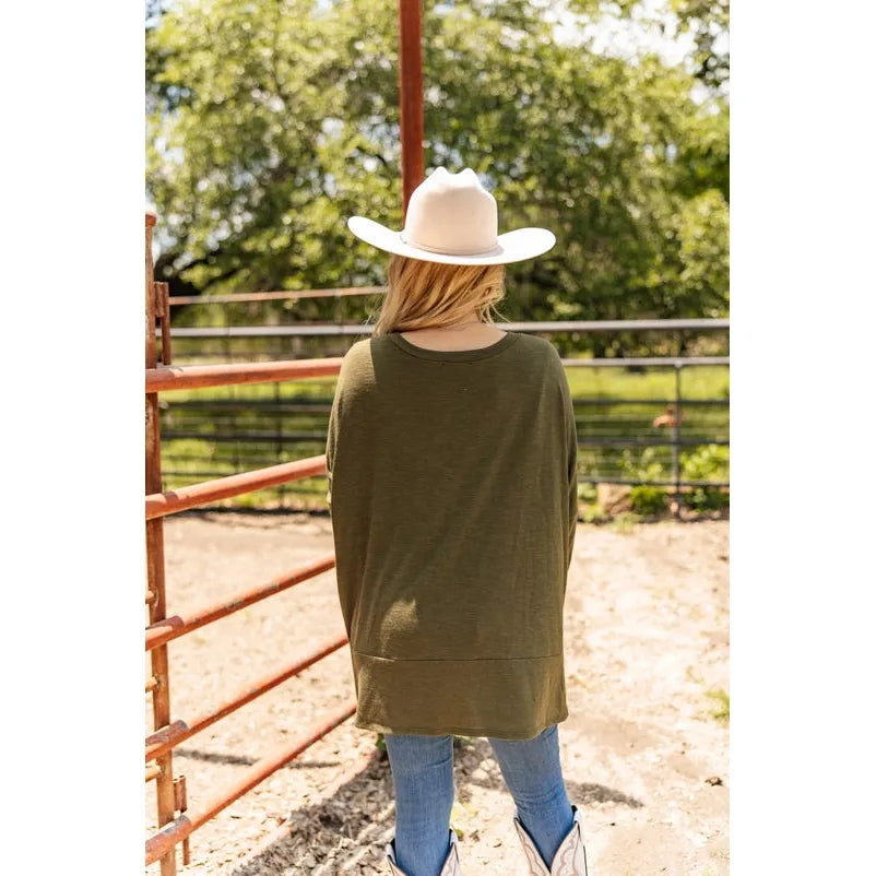 Weekend Ease Pocket Top (Sizes S-3X)