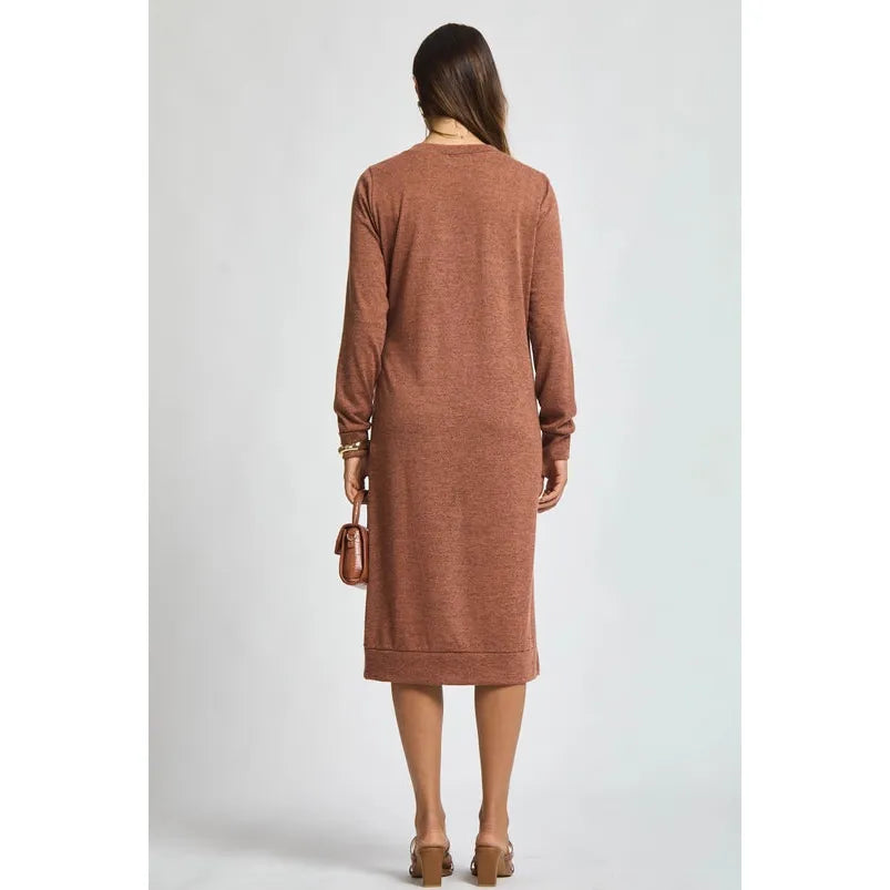 Hacci Knit Tunic Dress (S-3XL)