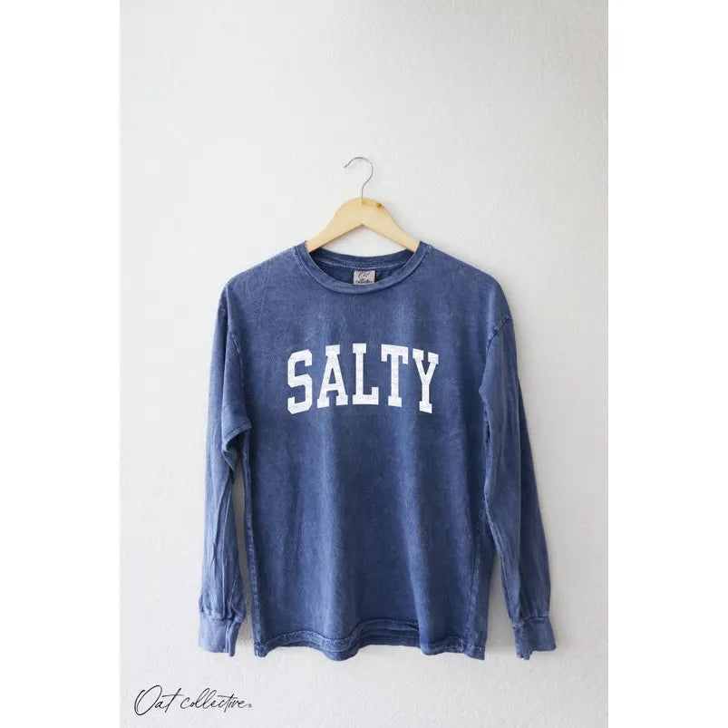 Salty Mineral Washed Long Sleeve Graphic