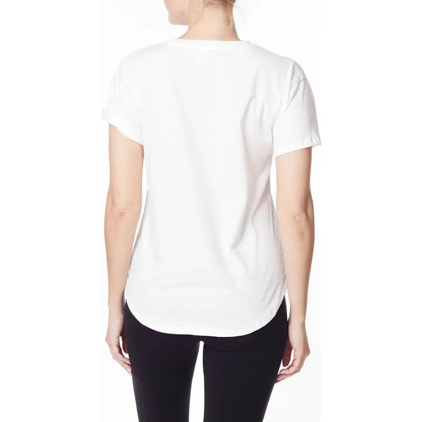 V Neck Cotton Jersey Tee