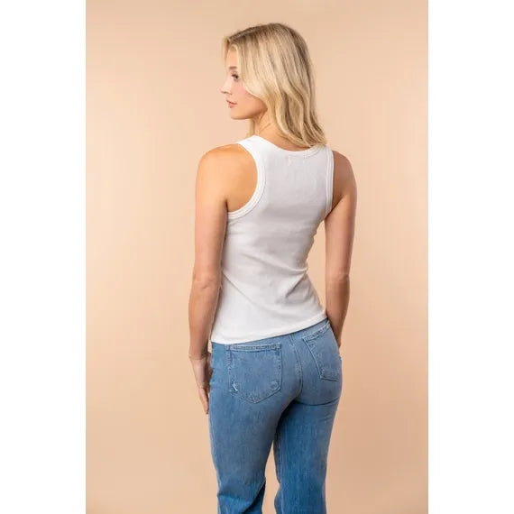 Sleeveless Solid Knit Top