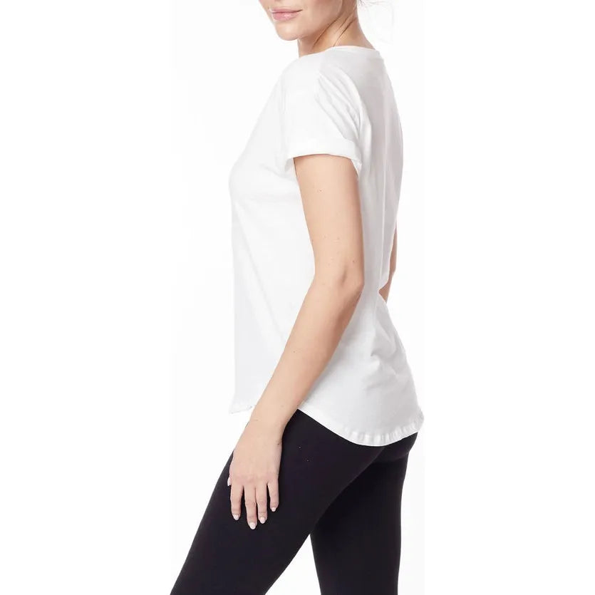 V Neck Cotton Jersey Tee