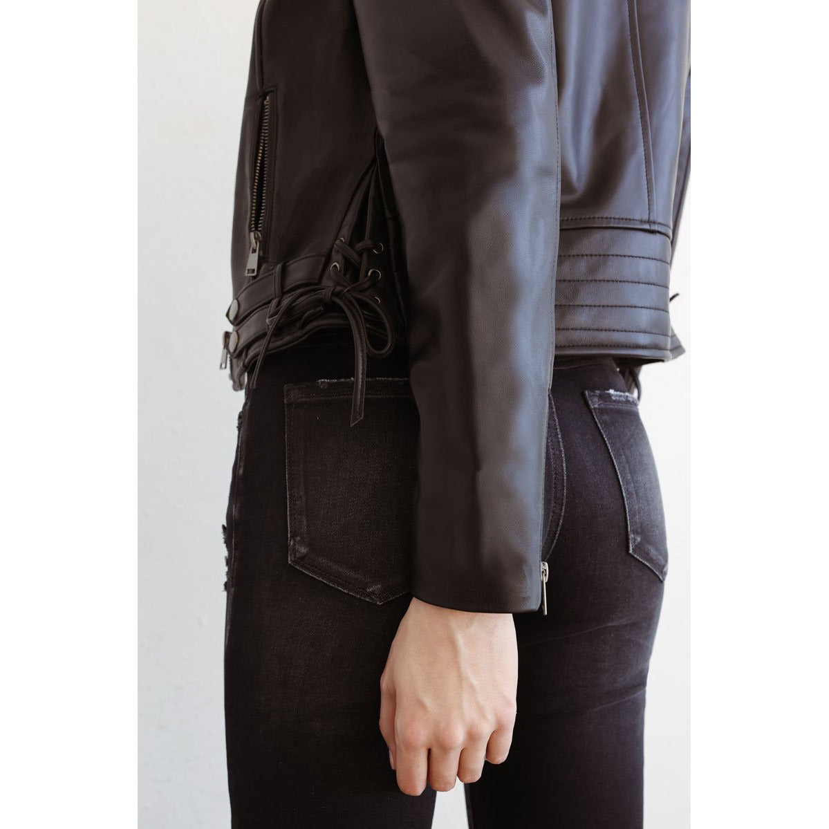 Kancan Ryder Black Leather Jacket