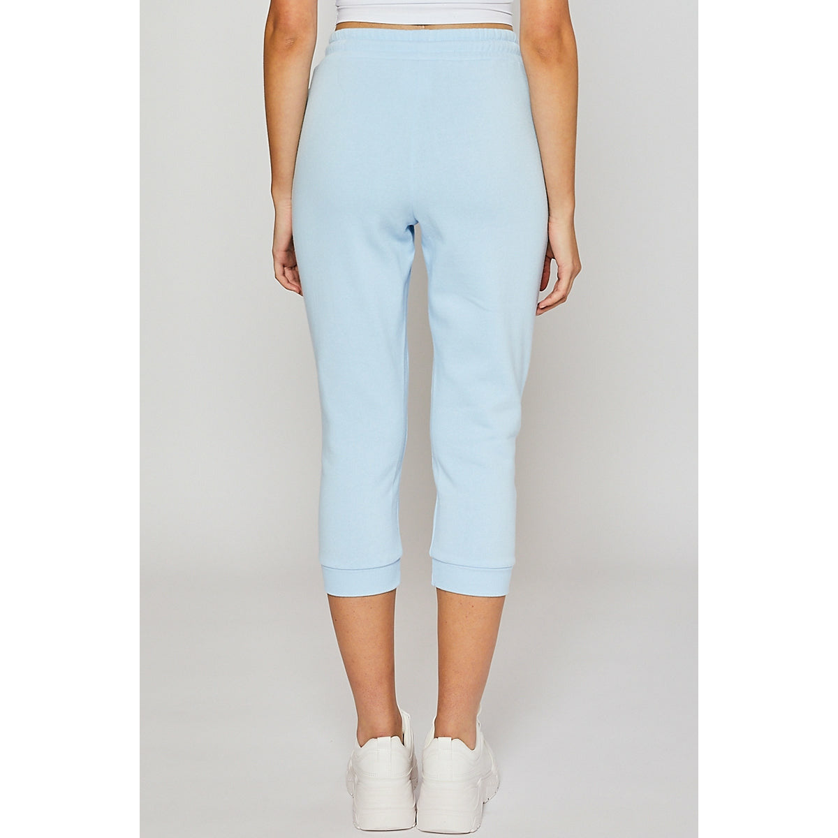 FLEECE HIGH RISE CAPRI JOGGER PANTS