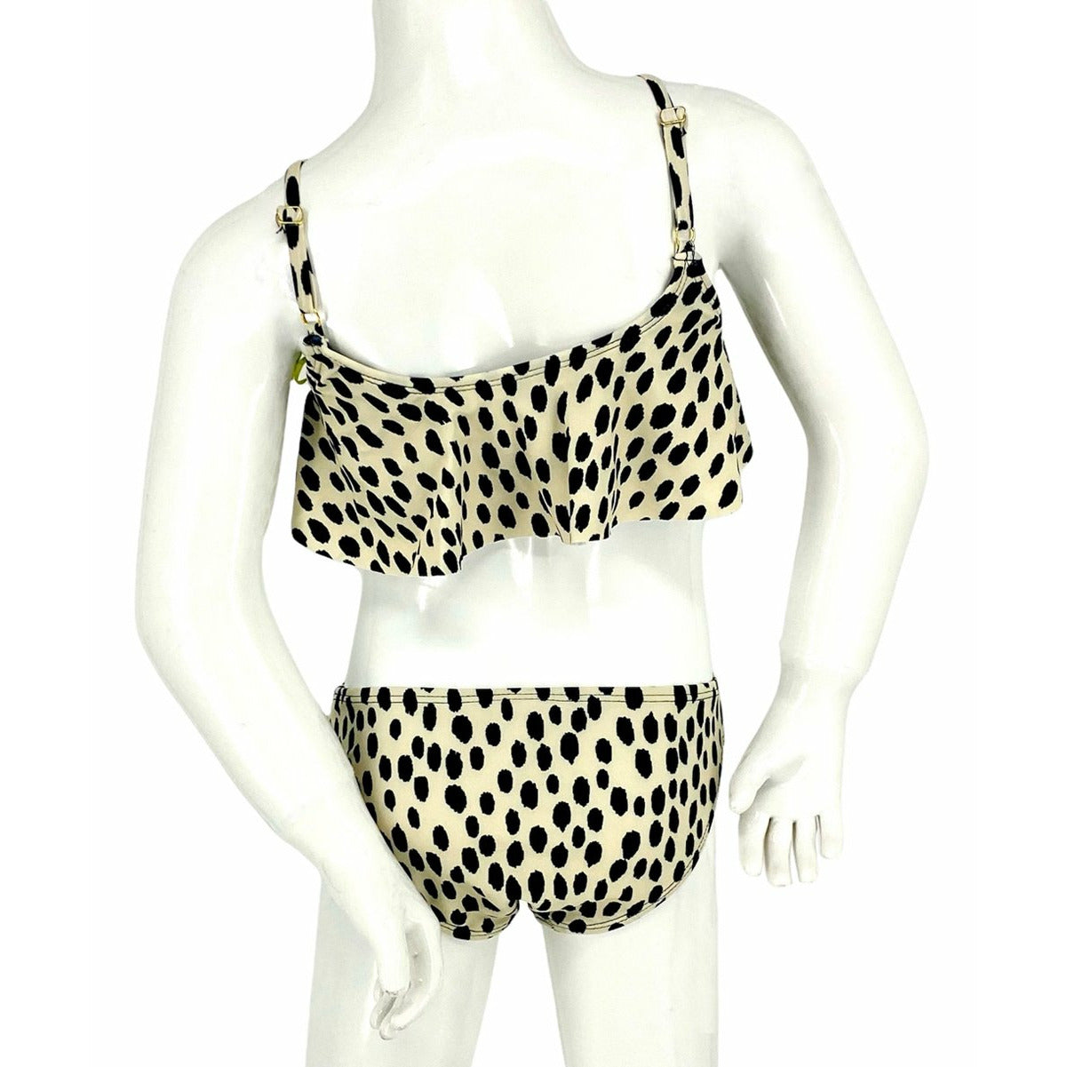 Beige Cheetah Flutter Top Bikini