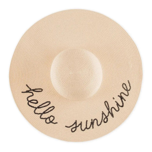 Hello Sunshine Straw Beach Hat