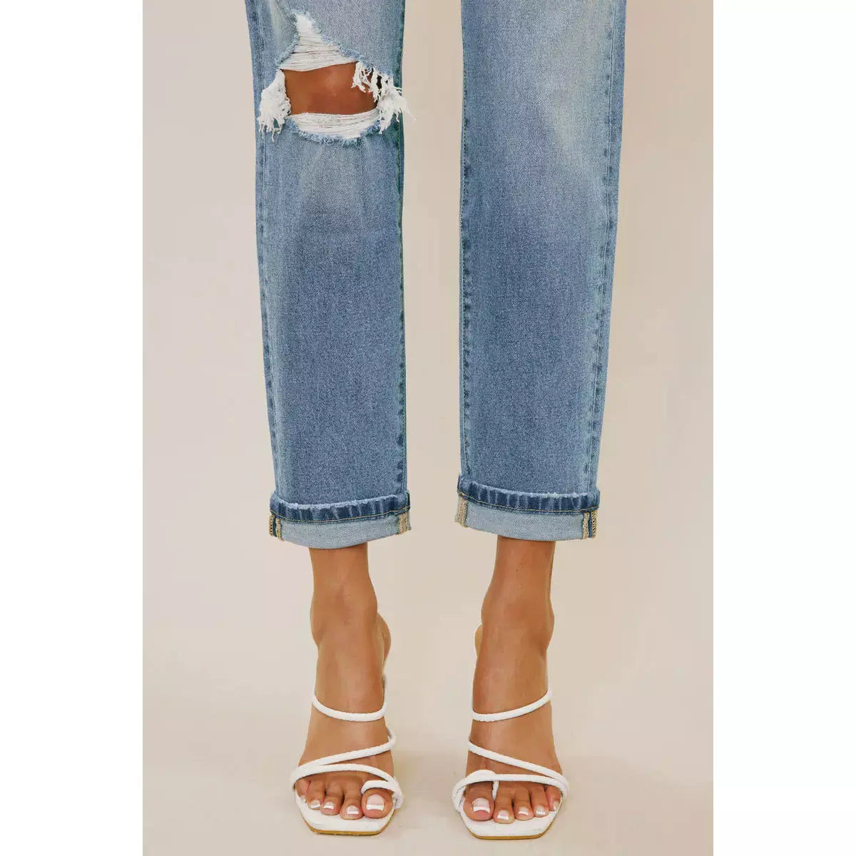 Cuffed Mom Jeans