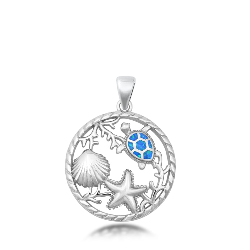 Sea Life Opal Necklace