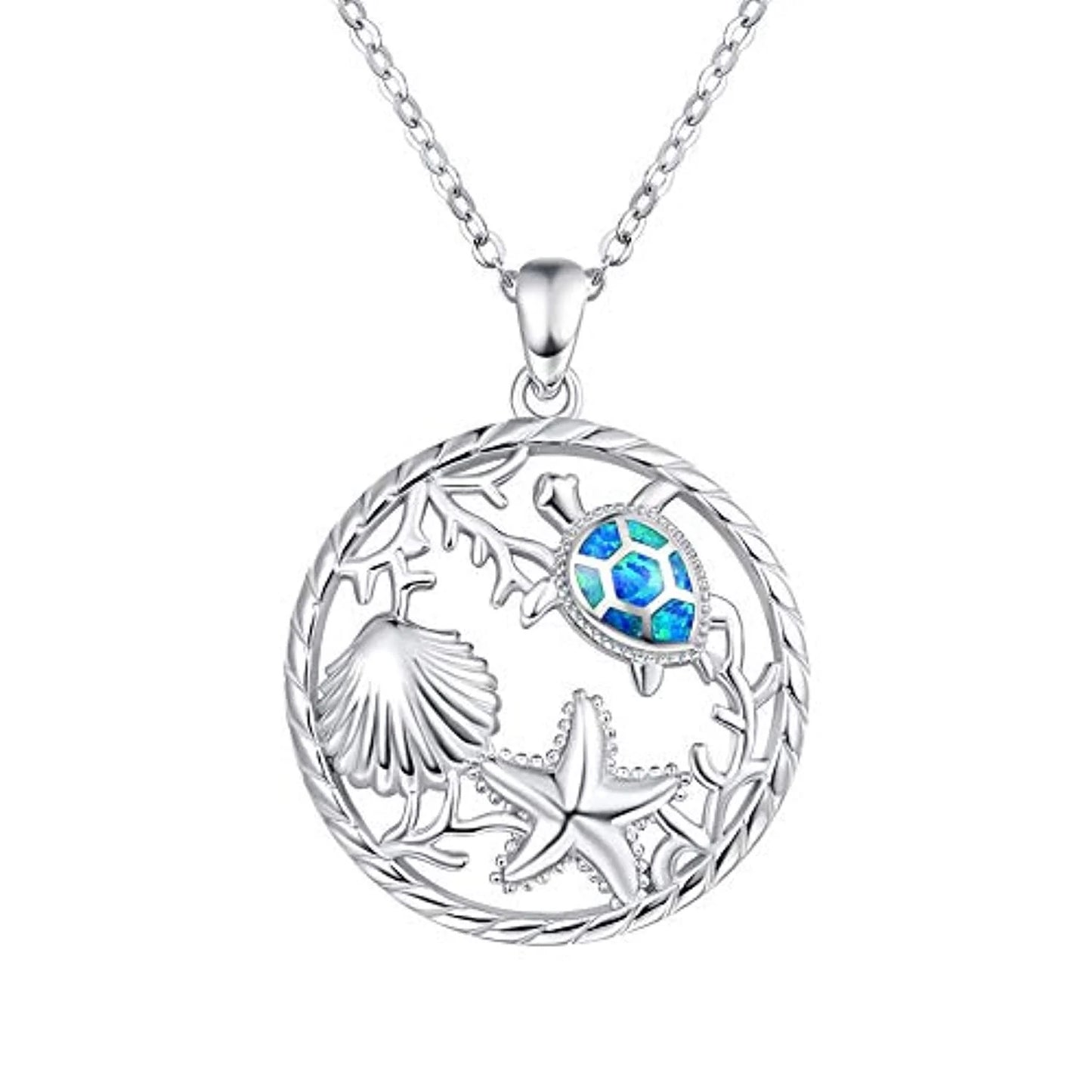 Sea Life Opal Necklace
