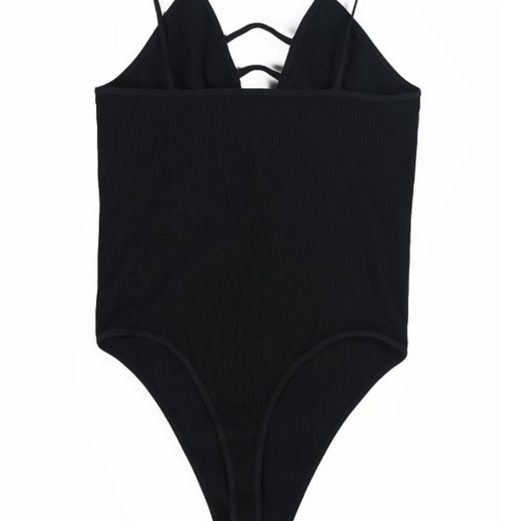 RIBBED LADDER BODYSUIT