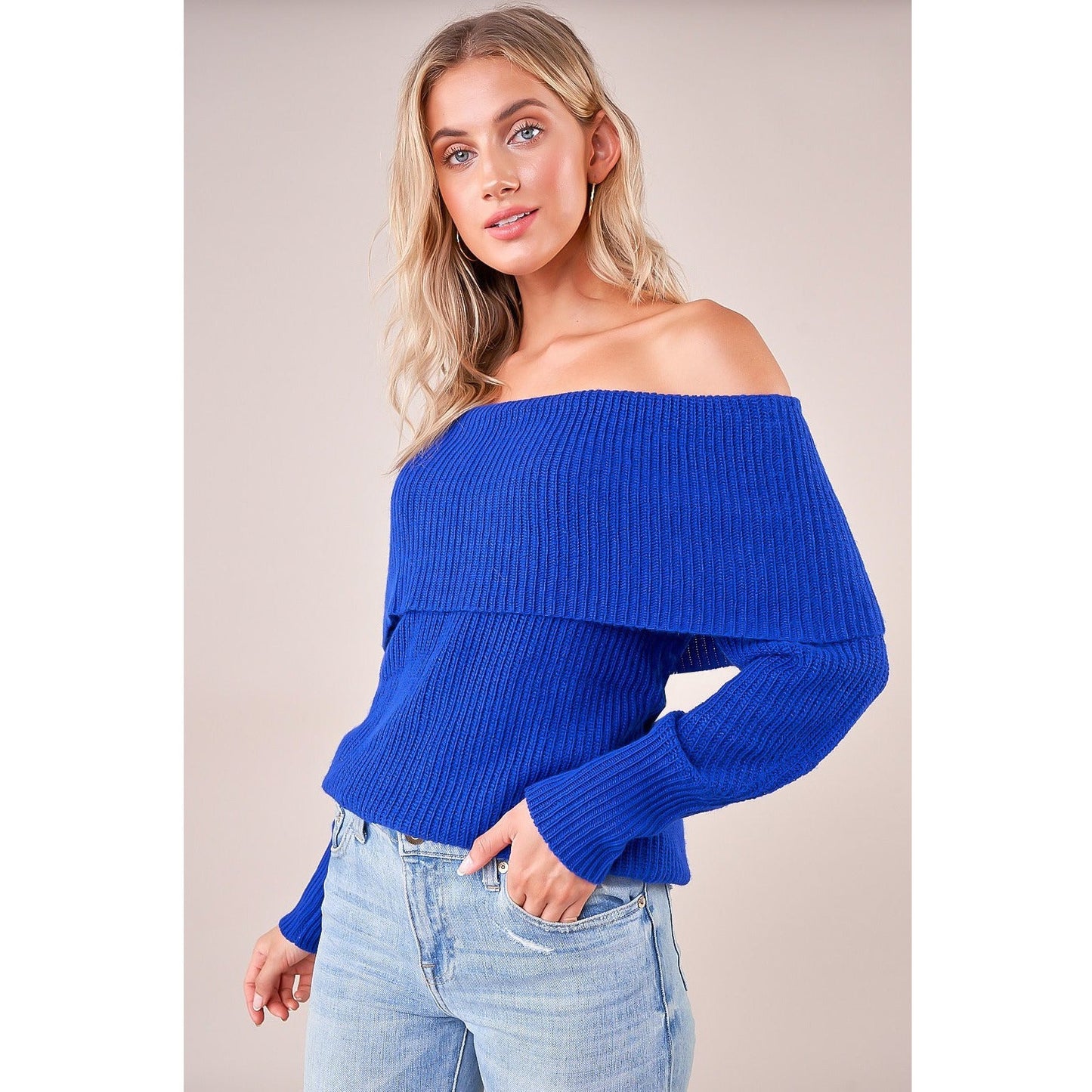 Allegra Off the Shoulder Sweater