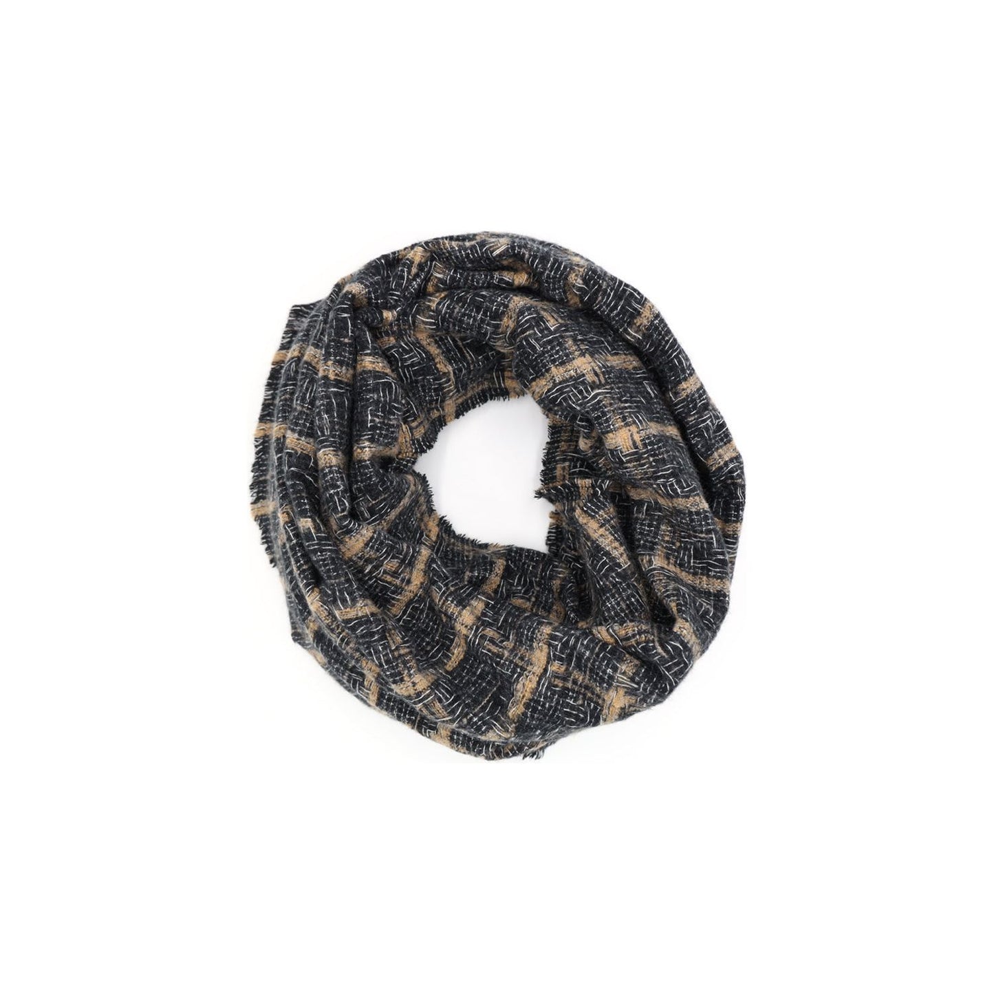 Plaid Print Infinity Scarf