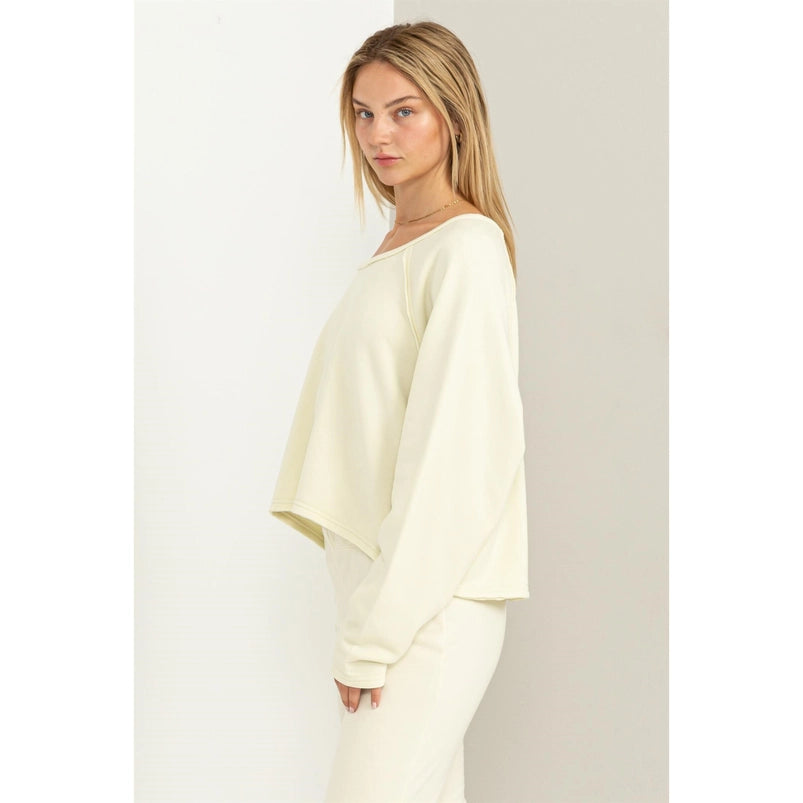 RAGLAN Sleeve Oversized Sweatshirt