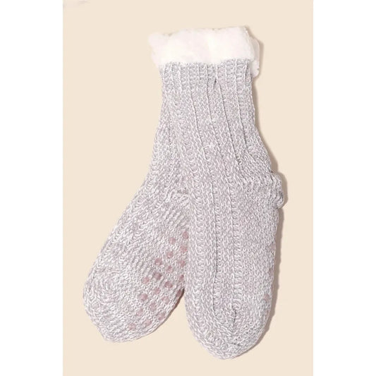 Crochet Knit Winter Socks