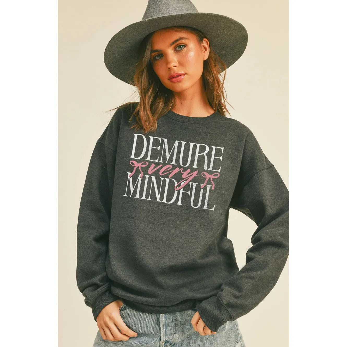 Very Demure Very Mindful Graphic Sweatshirt