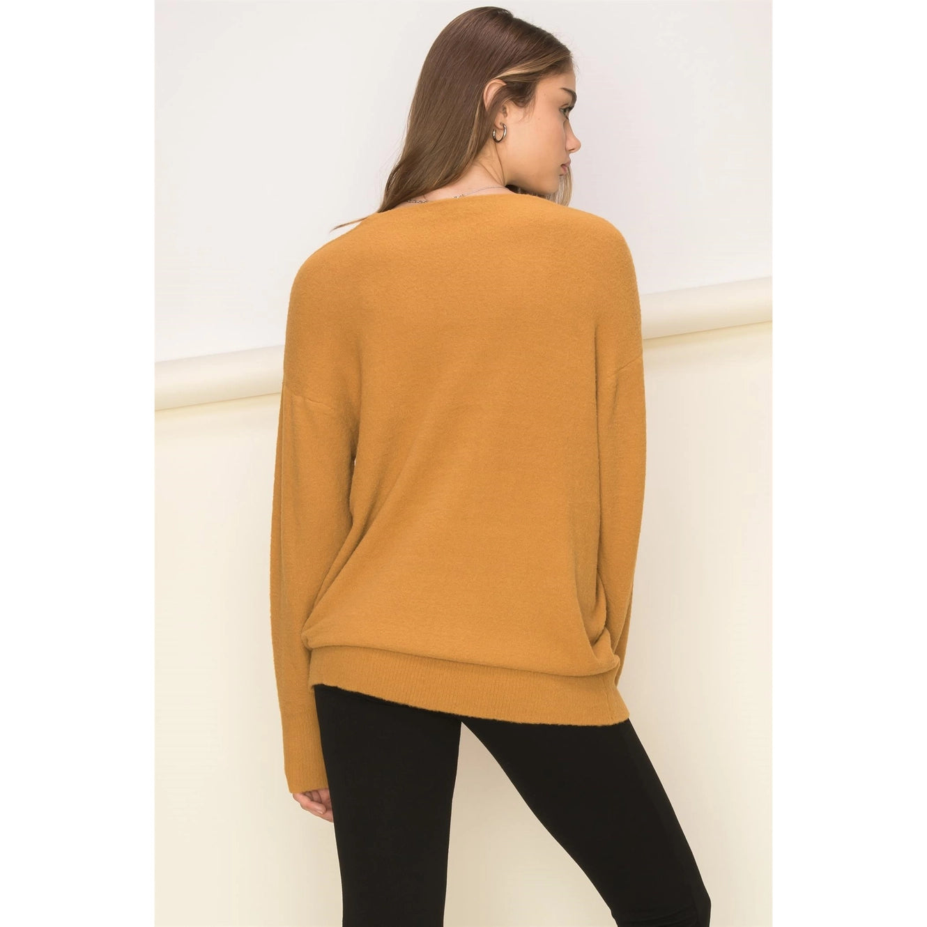 V-Neck Long Sleeve Sweater