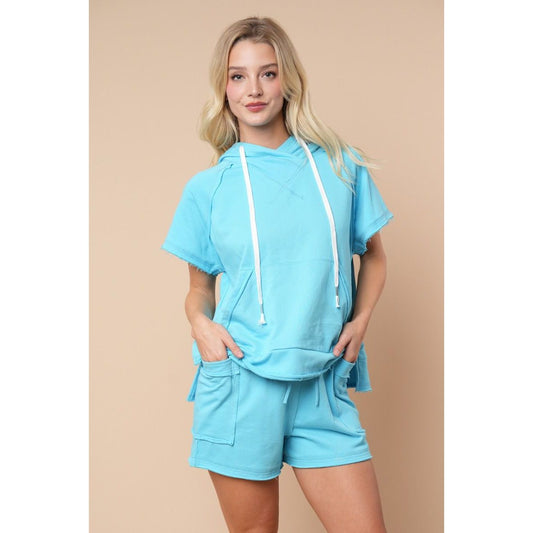 Short Sleeve Solid Knit Top