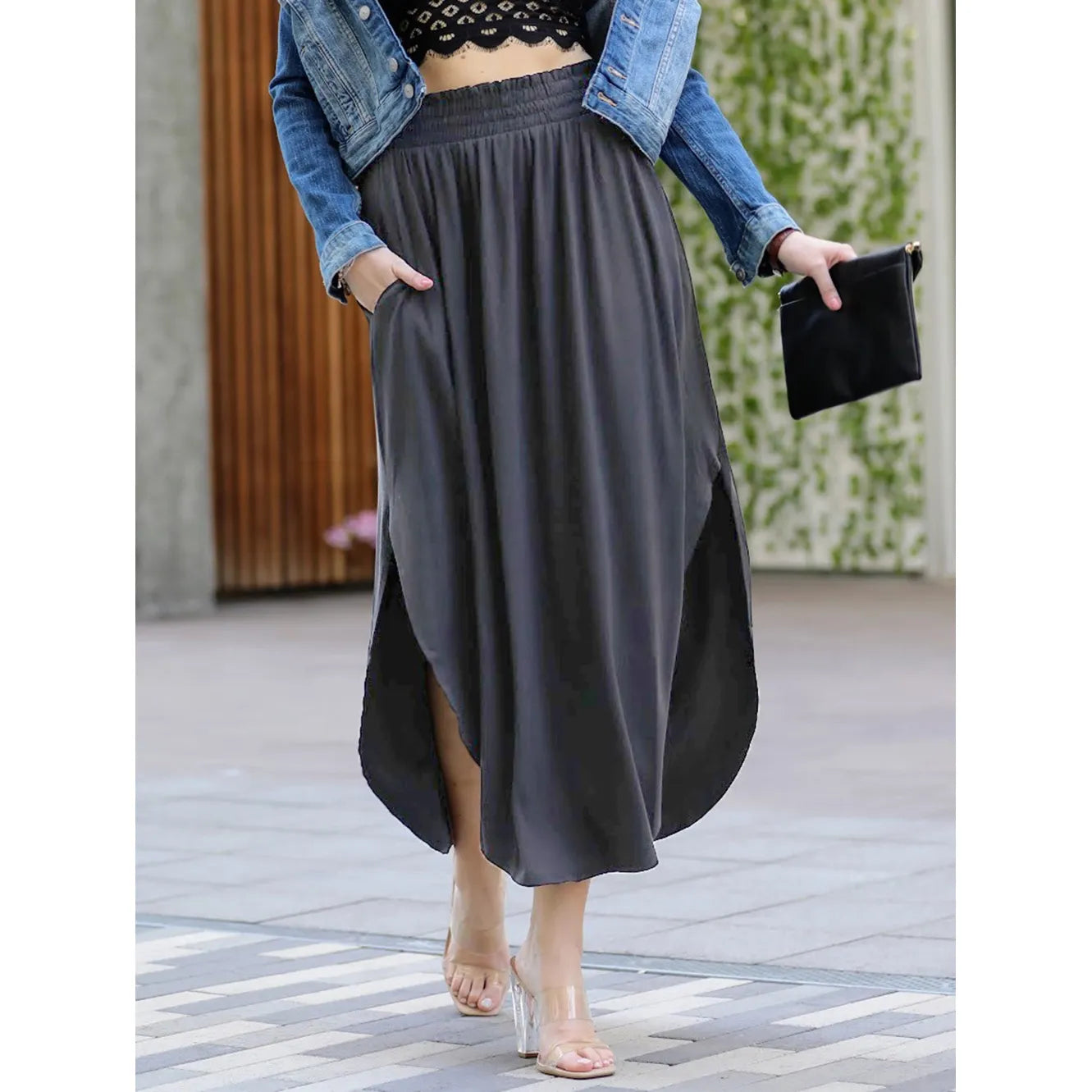 Maxi Skirt with Pockets (S - 3XL)
