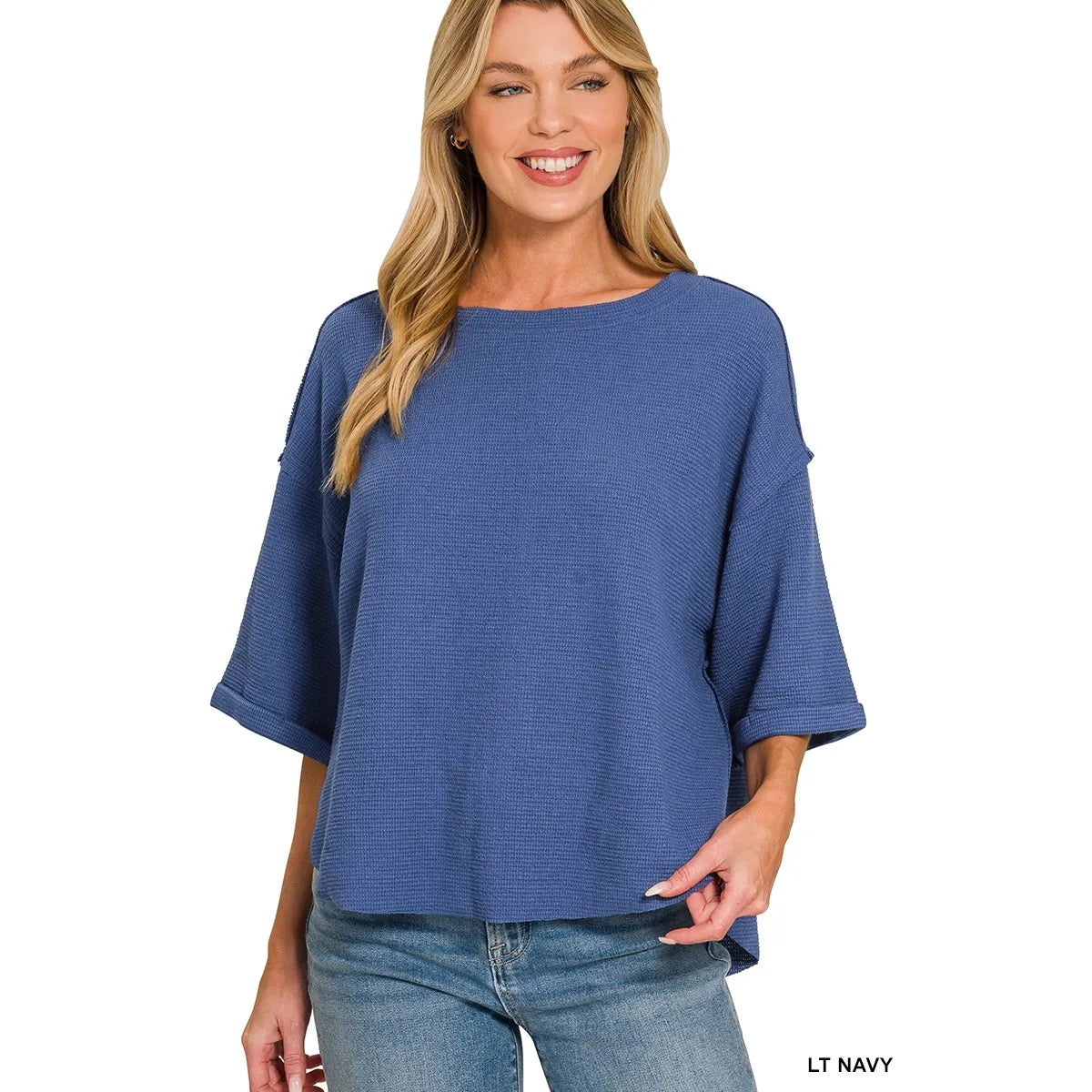Double Knit Exposed Seam Top