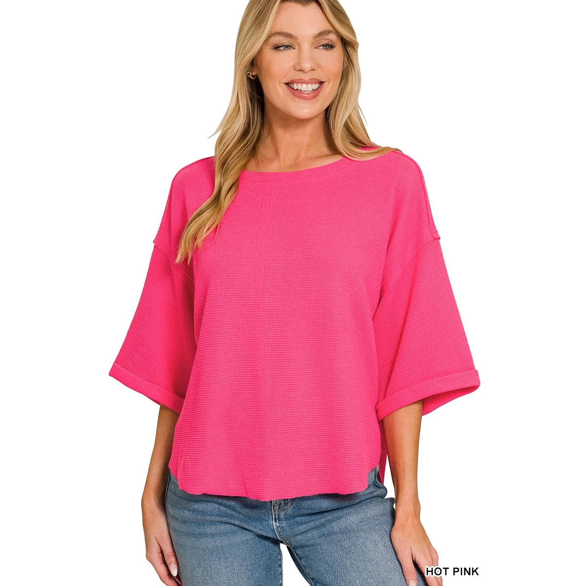 Double Knit Exposed Seam Top