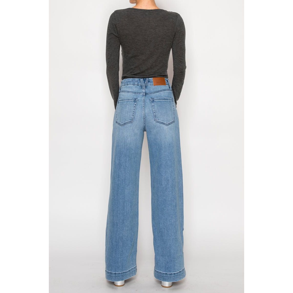 Inseam Transform Tummy Control High Rise A-Wide Jeans