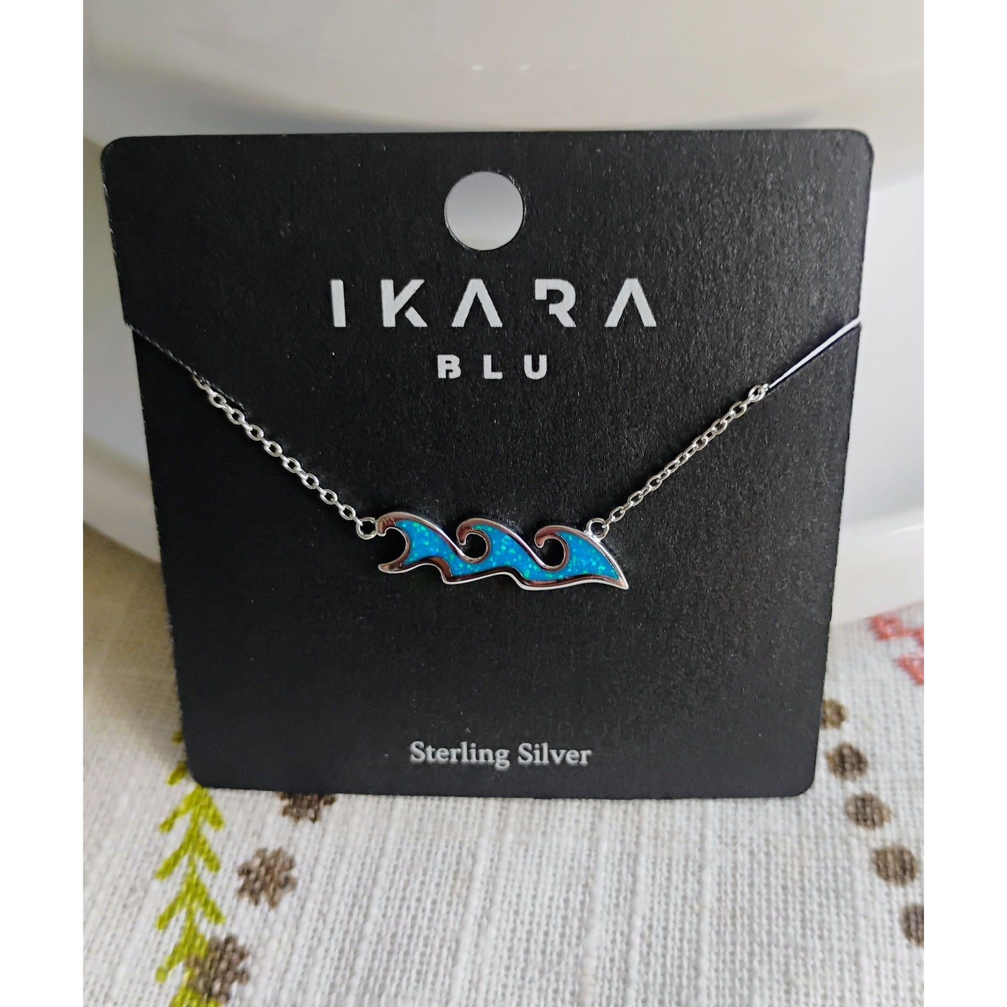 Catching Waves Blue Opal Necklace