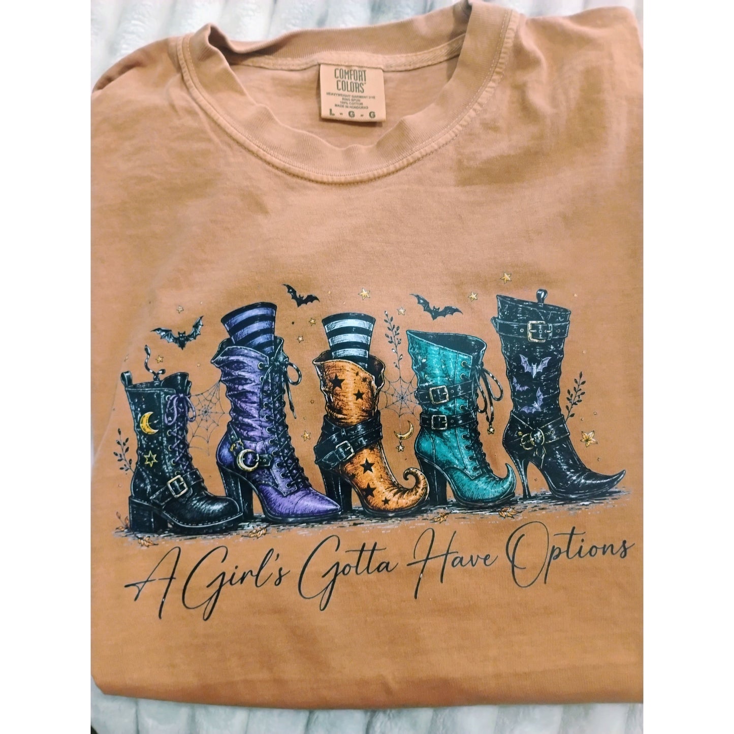A Girls Gotta Have Options Halloween Graphic