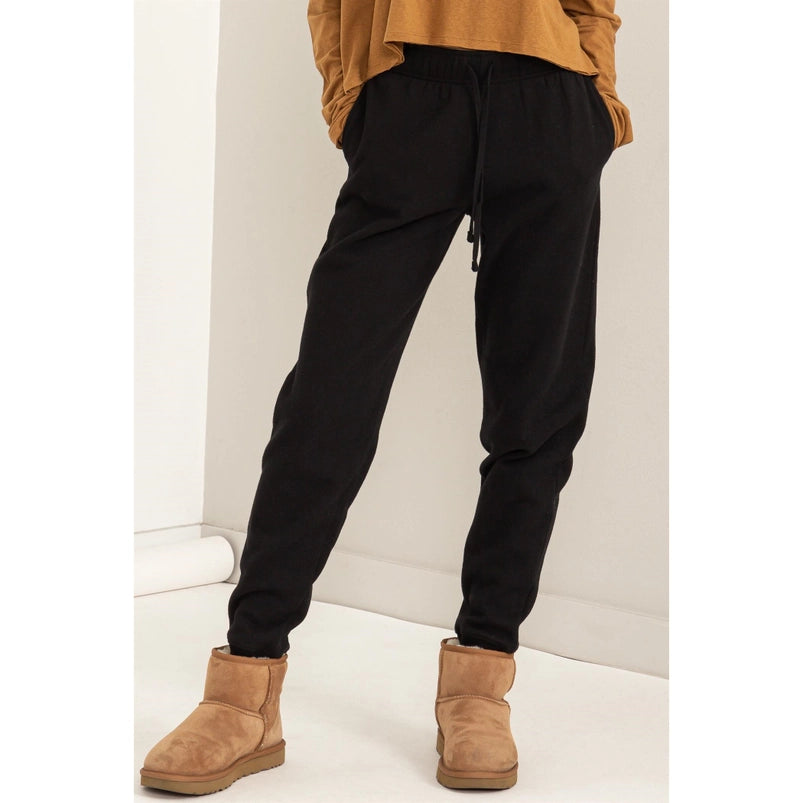 Mid-rise Drawstring Jogger Pants